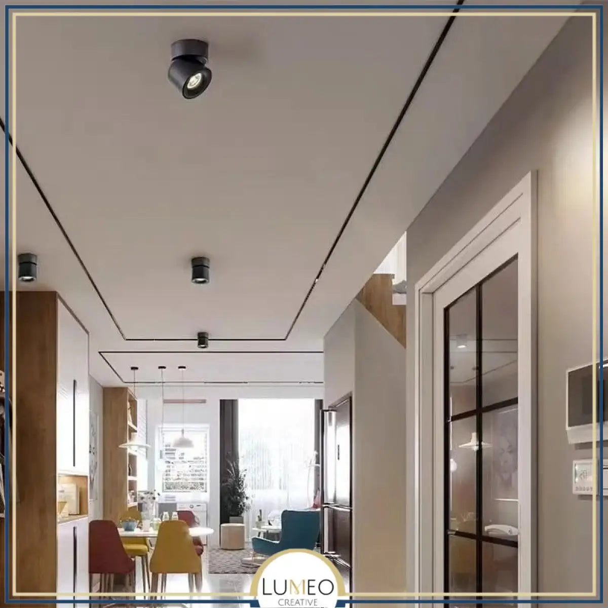Spot plafonnier LED orientable | Design compact & coloré