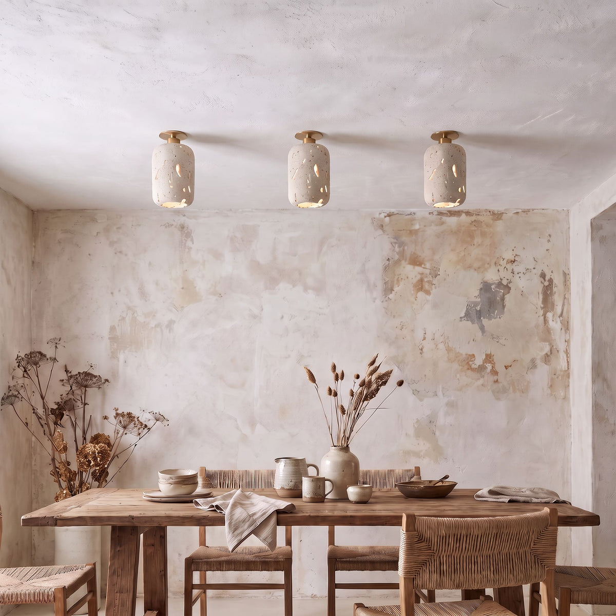 Spot en pierre naturelle ajourée | Artisanale & Sculpturale