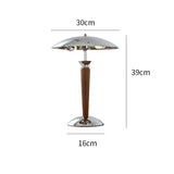 Lampe à poser design métal & bois | Style rétro chic
