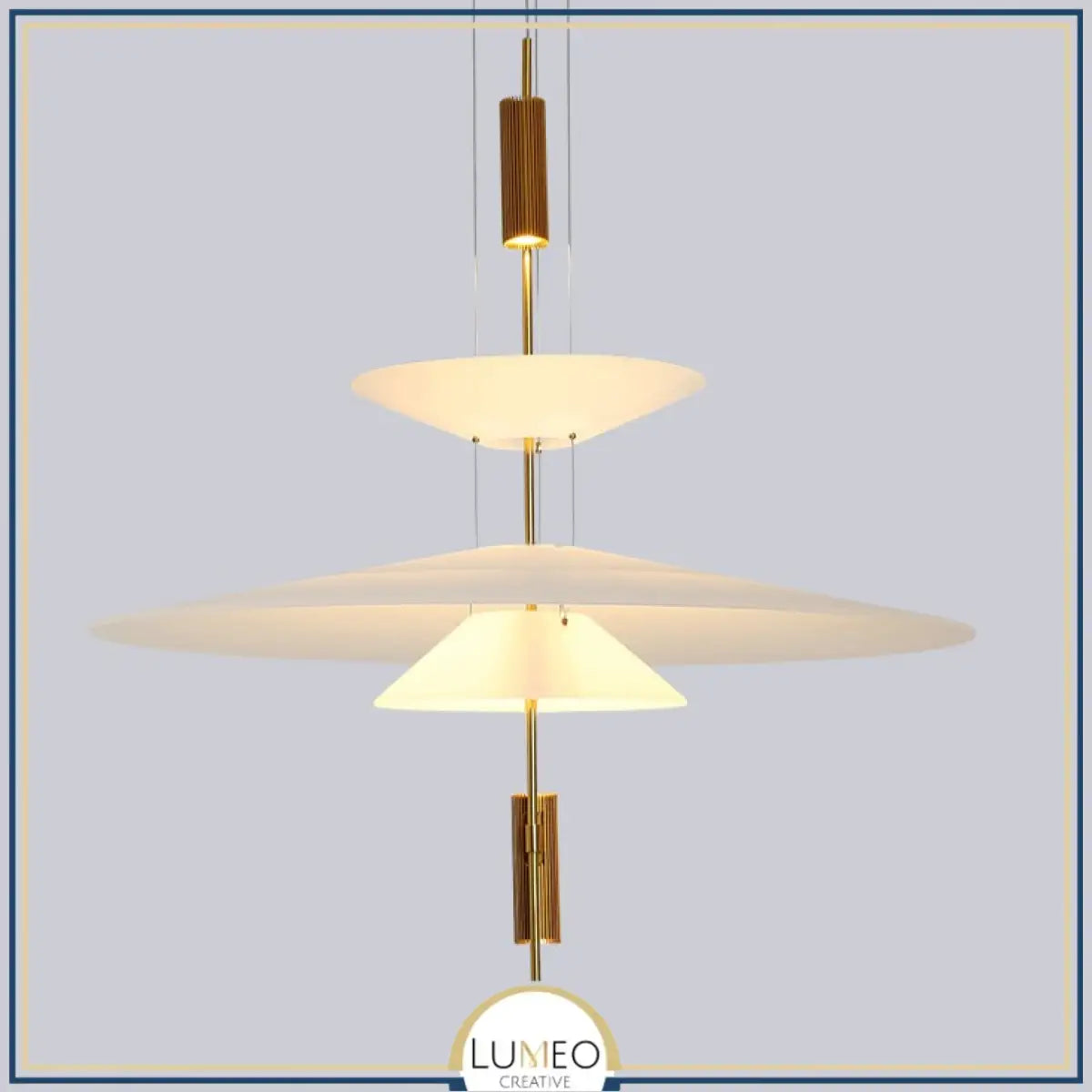 Suspension au design architecturale à disques superposés