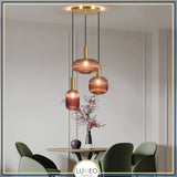 suspension terracotta en verre