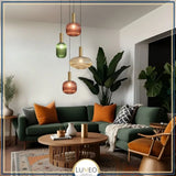 lustre coloré salon