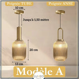 CRISTALI | 1 Suspension Ambre brillant / A / Tube