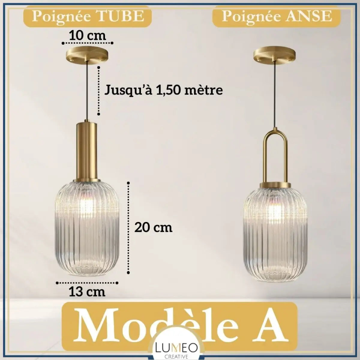 CRISTALI | 1 Suspension Transparent / A / Tube