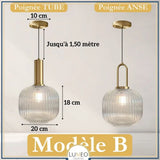 CRISTALI | 1 Suspension Transparent / B / Tube