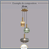 Suspension chic en verre vintage CRISTALI | 100% Personnalisable