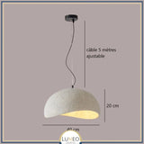Suspension ciment style Wabi sabi | Minimalisme brut et naturel