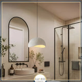 Suspension ciment style Wabi sabi | Minimalisme brut et naturel Gris clair