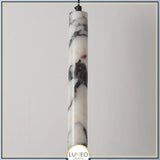 Suspension cylindrique en marbre | Luminaire chic & élégant