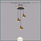 Suspension design pop & colorée | Éclat rétro