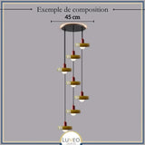 Suspension design pop & colorée | Éclat rétro
