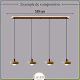 Suspension design pop & colorée | Éclat rétro