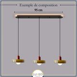 Suspension design pop & colorée | Éclat rétro