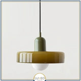 Suspension design pop & colorée | Éclat rétro Vert kaki / Vert