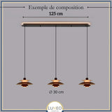Suspension design soucoupes multicolores | Pop & Rétro chic