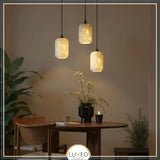 suspension pierre travertin ajouré