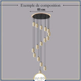 Suspension en pierre naturelle ajourée | Artisanale & Sculpturale