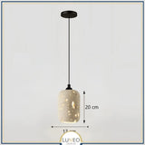 Suspension en pierre naturelle ajourée | Artisanale & Sculpturale