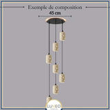 Suspension en pierre naturelle ajourée | Artisanale & Sculpturale