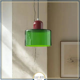 Suspension en verre coloré | Élégance rétro & touche pop