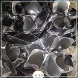 Suspension florale sculpturale noire