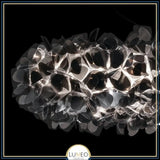Suspension florale sculpturale noire