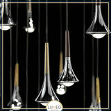 Suspension goutte noire et or | Luminaire suspendu pour éclairage ciblé et élégant