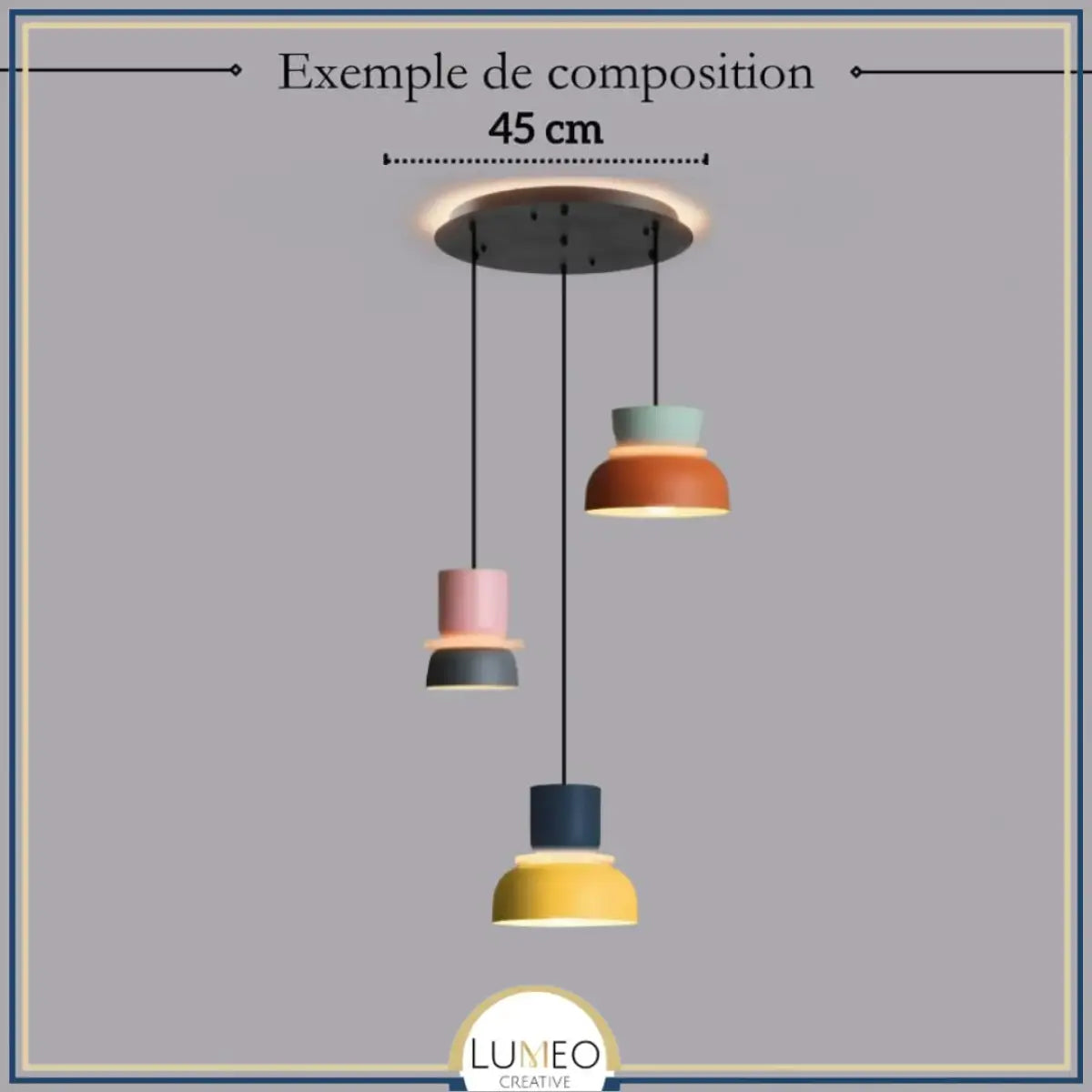Suspension macaron colorée personnalisable