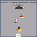 Suspension macaron colorée personnalisable