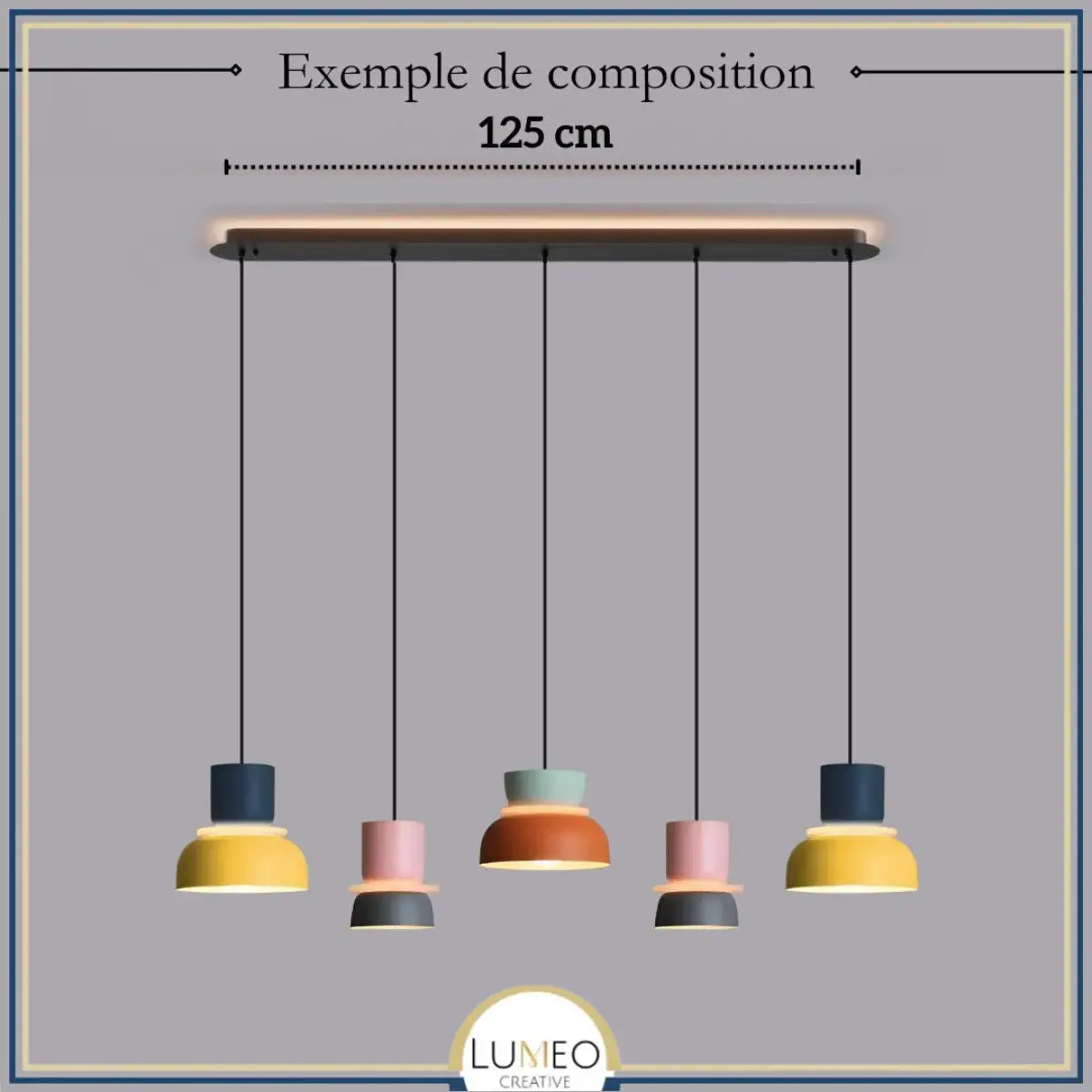 Suspension macaron colorée personnalisable