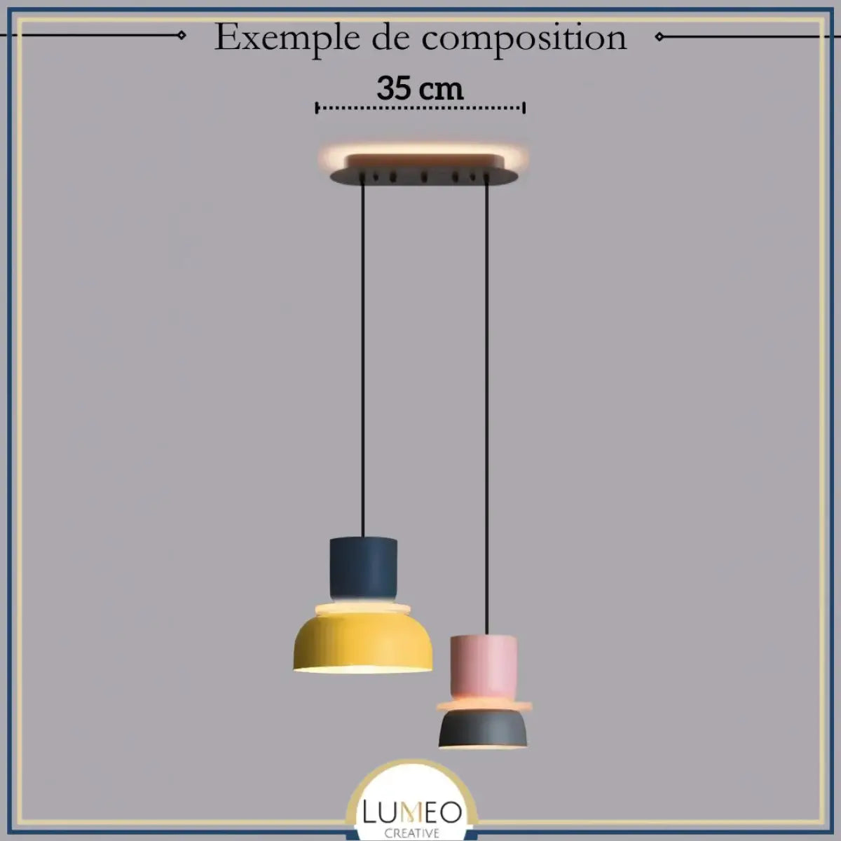 Suspension macaron colorée personnalisable