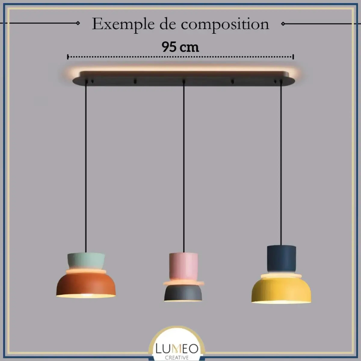 Suspension macaron colorée personnalisable