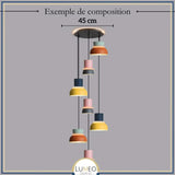 Suspension macaron colorée personnalisable