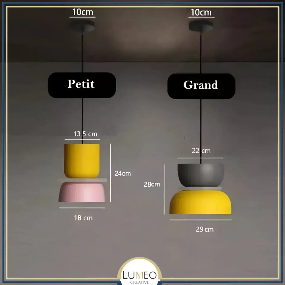 Suspension macaron colorée personnalisable