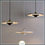 Suspension moderne disque LED | Minimalisme graphique & lumière indirecte