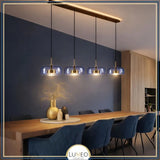 Suspension bleue , lustre bleu salle à manger design