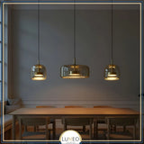 Suspension moderne en verre teinté NOVA | 1 Suspension