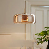 suspension verre teinté au design vintage chic et moderne