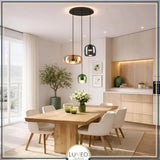 suspension en verre soufflé coloré 