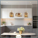 Suspension moderne en verre teinté NOVA | 1 Suspension