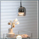 Suspension moderne en verre teinté NOVA | 1 Suspension