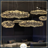 Suspension nuage métallique | Légèreté et élégance lumineuse