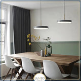 Suspension ronde minimaliste au style nordique | Luminaire suspendu à LED