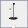 Suspension ronde minimaliste au style nordique | Luminaire suspendu à LED 23cm / Noir / Blanc froid