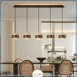 Suspension SATURNE en pierre naturelle et bois | Style scandinave