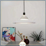 Suspension sculpturale circulaire | Design suspendu & éclairage indirect