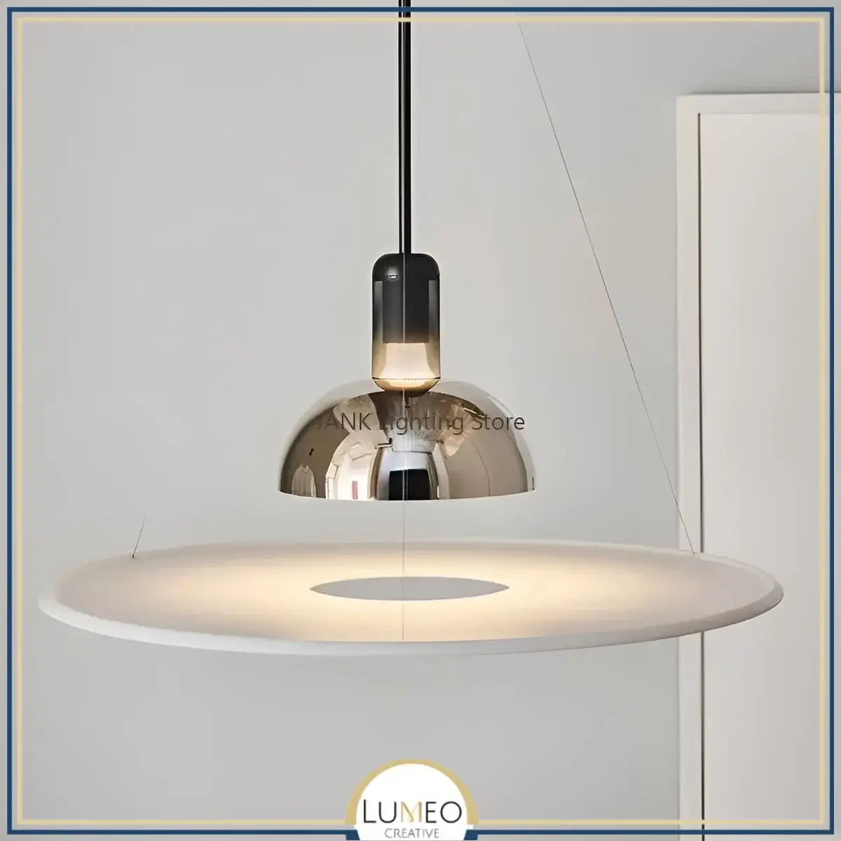 Suspension sculpturale circulaire | Design suspendu & éclairage indirect