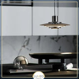 Suspension soucoupe style scandinave | Finition blanche ou argentée