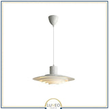 Suspension soucoupe style scandinave | Finition blanche ou argentée
