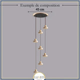 Suspension STONE en pierre naturelle et bois | Style scandinave